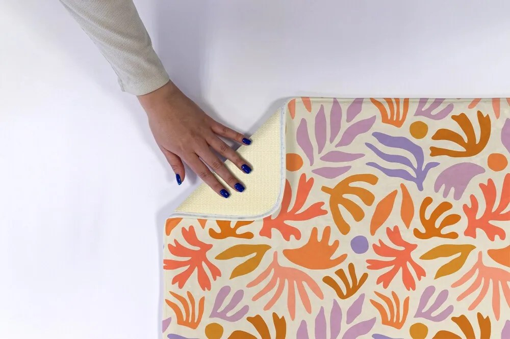 Dywanik pod prysznic Dywanik pod prysznic Rośliny Abstrakcja