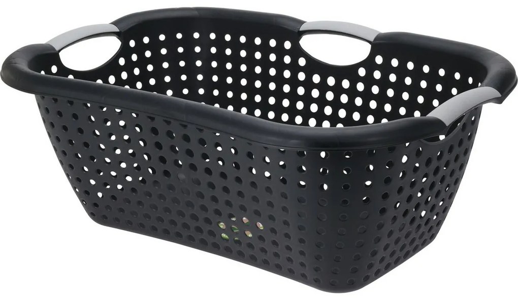 Kosz na pranie z recyklingu 26 l, 60 x 40 x 22 cm,26 l , antracytowy