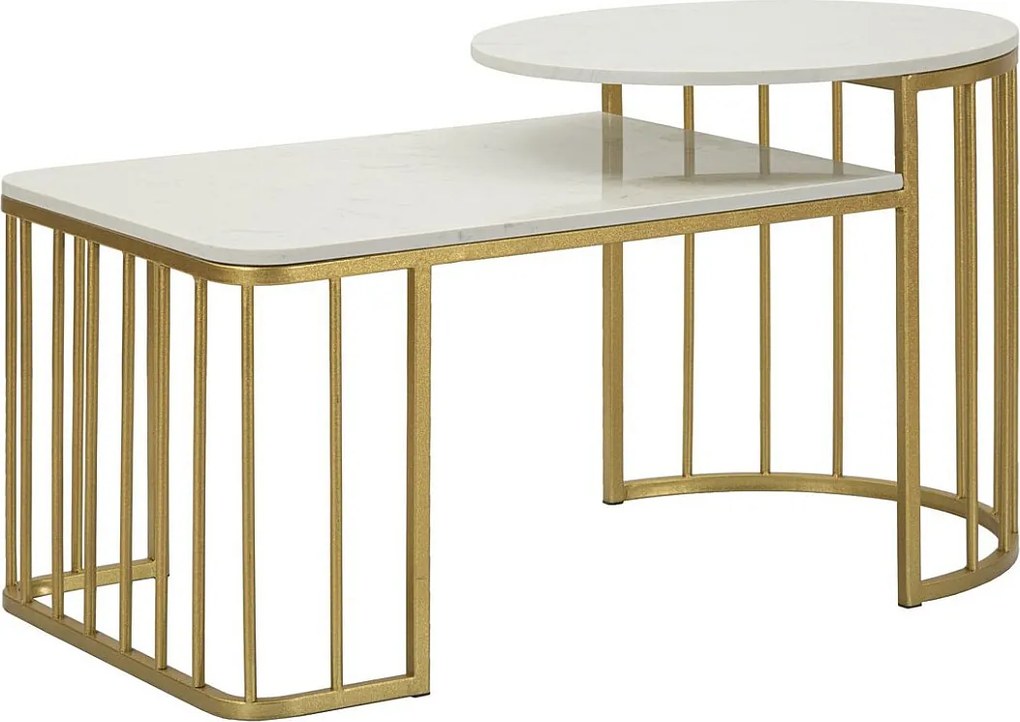 Stolik Kawowy VKH792, Złoto, 90x50x50 cm, Kendra Home