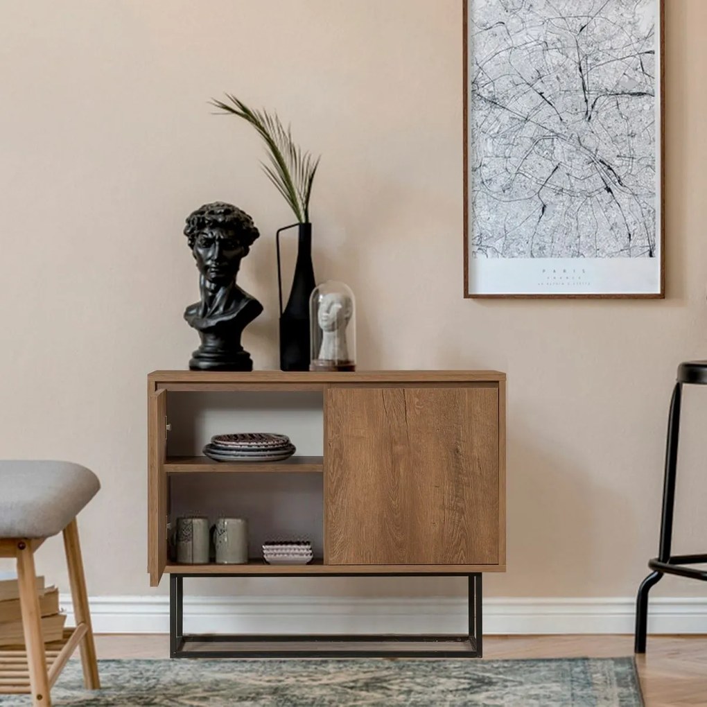 Szafka Zuri Walnut and Black