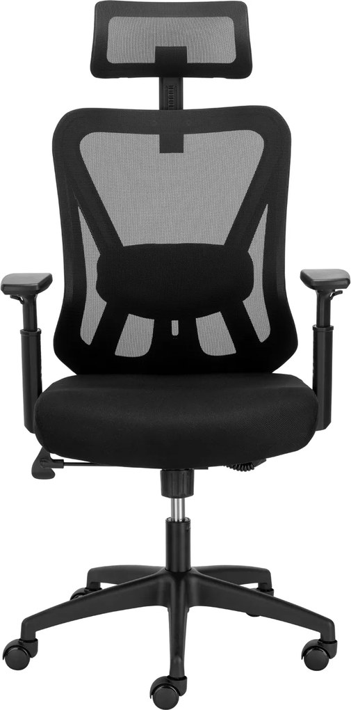 Krzesło biurowe z oparciem siatkowym Ergobit, zgodne z normą BHP