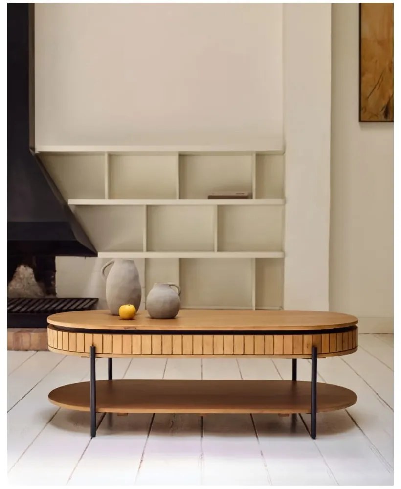Stolik z drewna mango 130x65 cm Licia − Kave Home