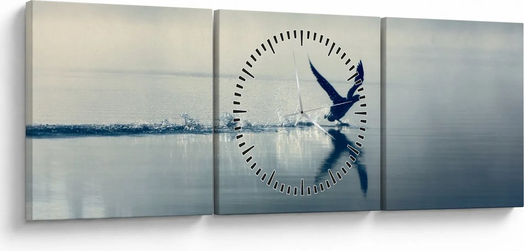 Obraz - Nury (z zegarem) (90x30 cm)
