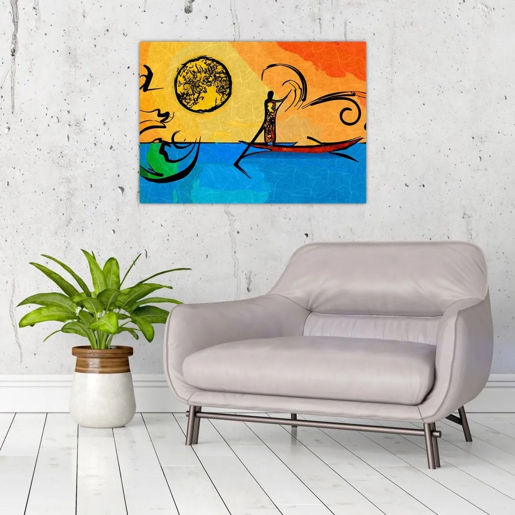 Obraz starożytnego obrazu (70x50 cm)