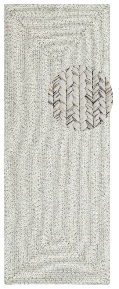 Białobeżowy chodnik odpowiedni na zewnątrz 200x80 cm – NORTHRUGS