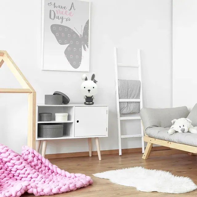 Szara lampka nocna dla dzieci w kształcie króliczka C1-M55