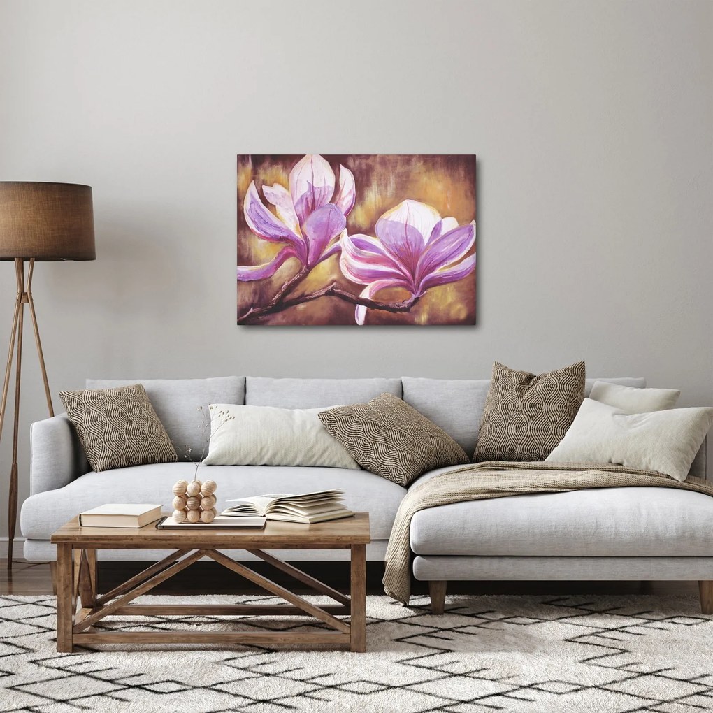 Obraz - Kwiaty magnolii (70x50 cm)