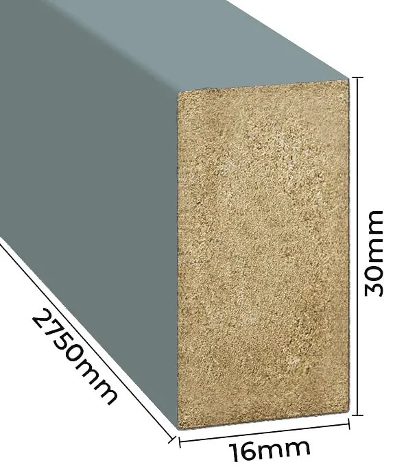 Dekoracyjne lamele ścienne skandynawska szarość 15 szt. F3-S43