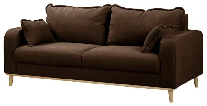 Ciemnobrązowa sofa 193 cm Beata – Ropez