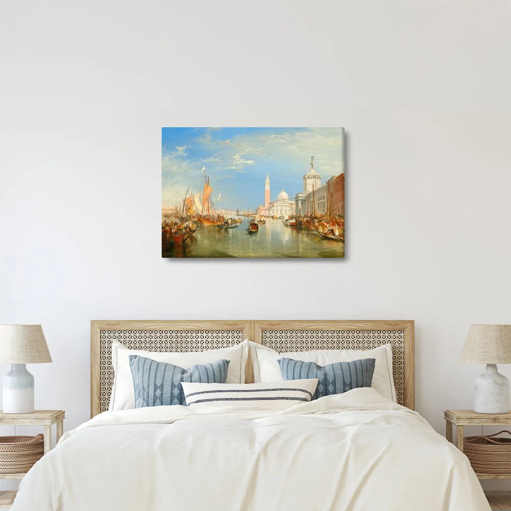 Obraz - Joseph Mallord William Turner, Venice the Dogana and San Giorgio Maggiore, reprodukcje (70x50 cm)