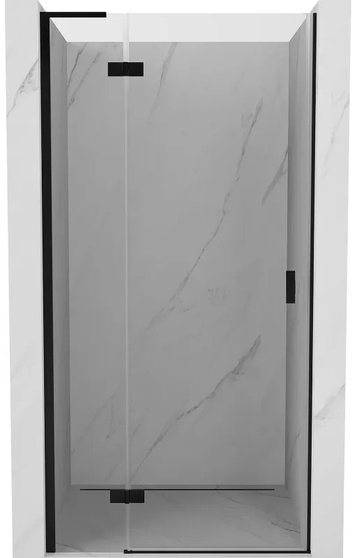 Mexen Mist-H L drzwi prysznicowe uchylne lewe 70 cm, transparent, czarne - 8A5L-070-000-70-00-L