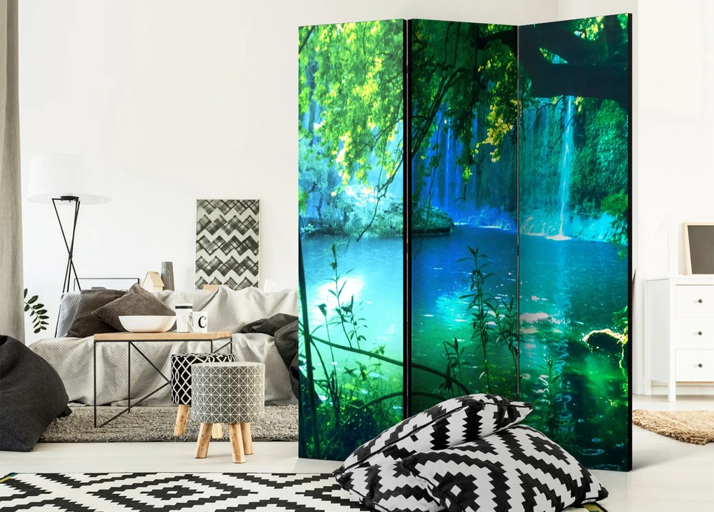 Parawan akustyczny Pejzaże 135x172 cm 3-częściowy zielony ARTGEIST B