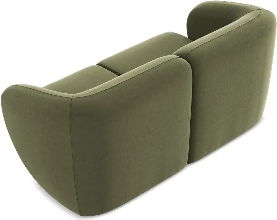 Zielona aksamitna sofa 174 cm Lani – Makamii