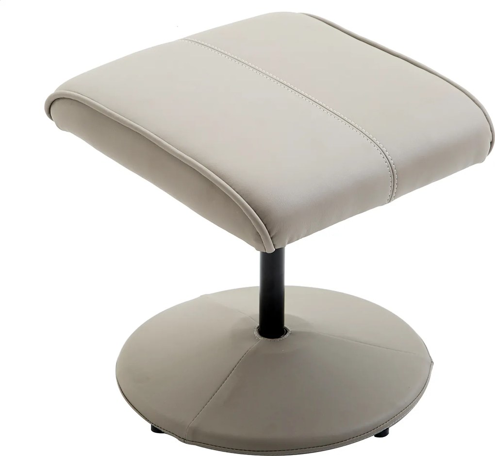 Homcom Relax Chair TV Krzesło Fotel 360° Obrotowy z podnóżkiem