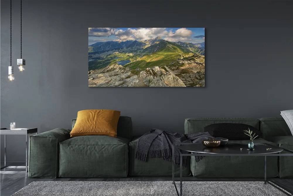 Fotoobraz na płótnie Góry i Jezioro