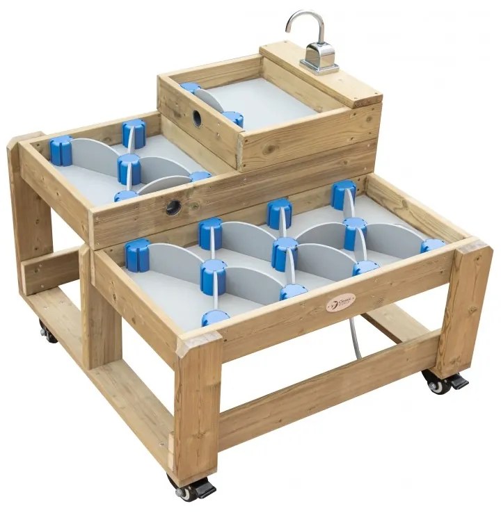 Classic world edu drewniany stolik wodny xl tor droga wody z tamami