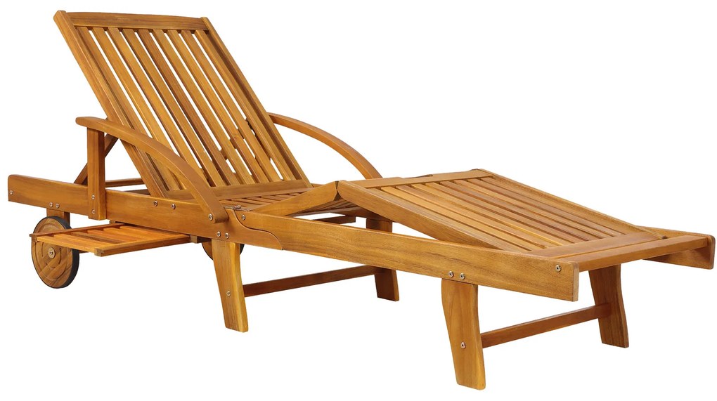 Leżak ogrodowy TAMI SUN, 195,5x69x85cm, naturalny brąz Jurhan