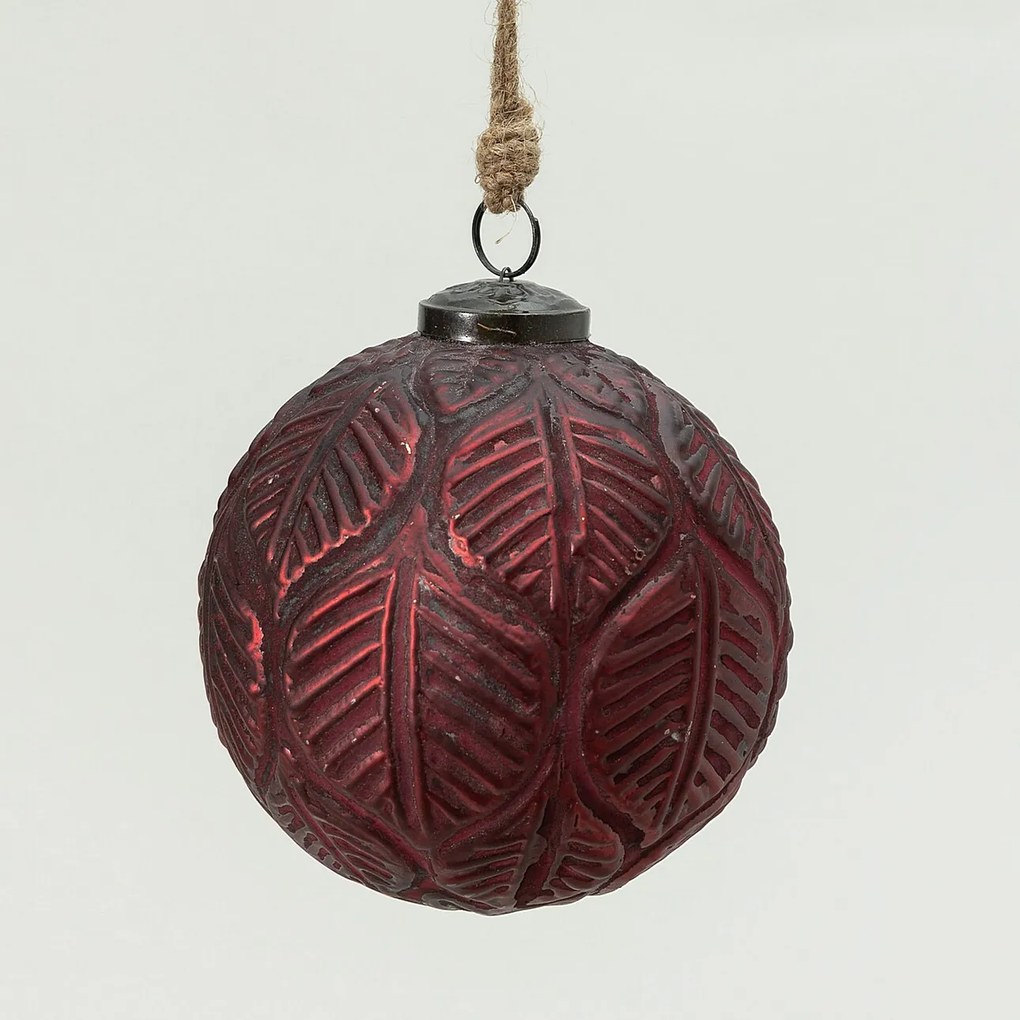 Bombka szklana Rustic Leaf II 12 cm