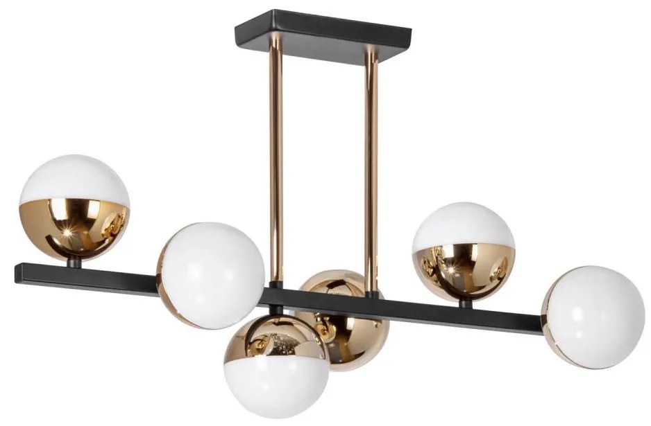 Lampa LED sufitowa 6xLED/7W/230V złoto-czarna