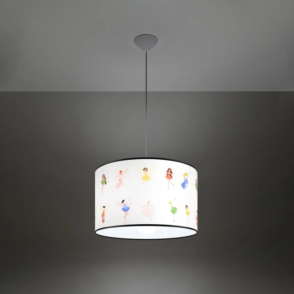 Lampa wisząca WRÓŻKI 40 biała SOLLUX  LIGHTING