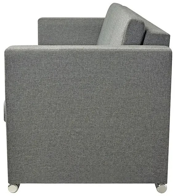 Trzyosobowa jasnoszara sofa loftowa - Telva 3Q