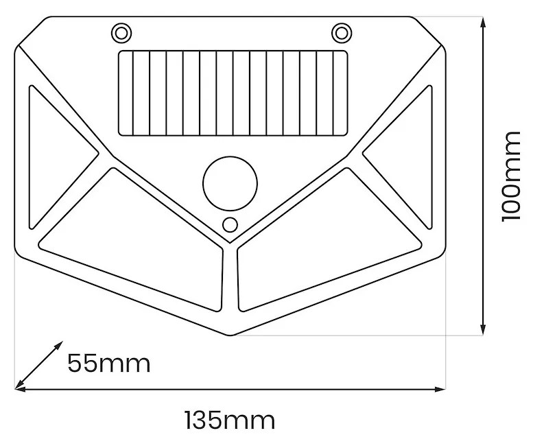 Lampa Solarna Batman 4000K IP44