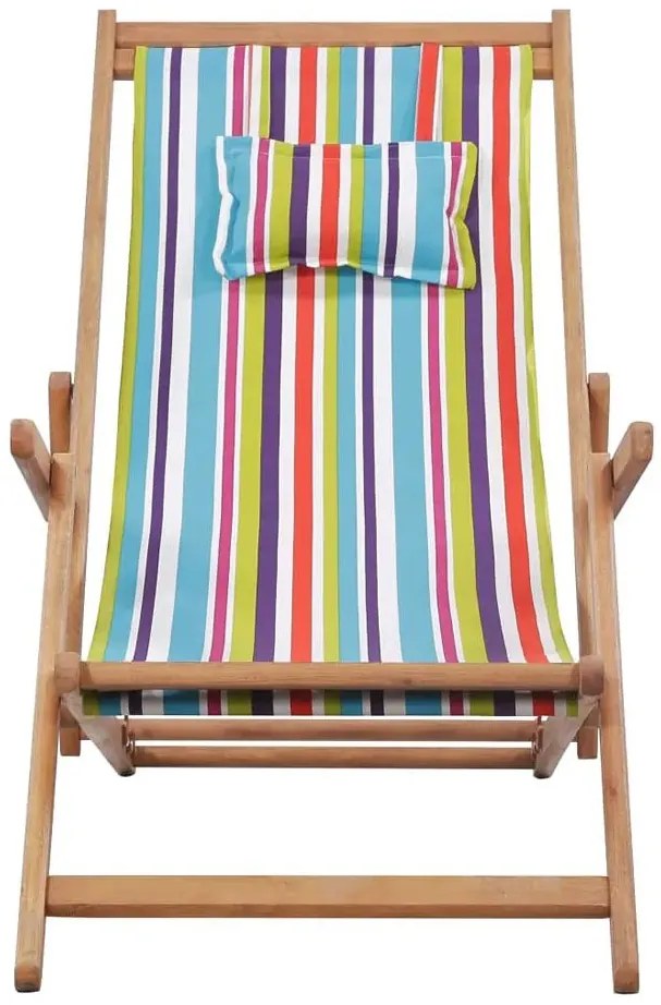 Wielokolorowy składany leżak plażowy T7-L39