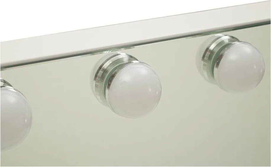 Lustro ścienne w oświetleniem i półką 55x43 cm Hollywood – Mauro Ferretti