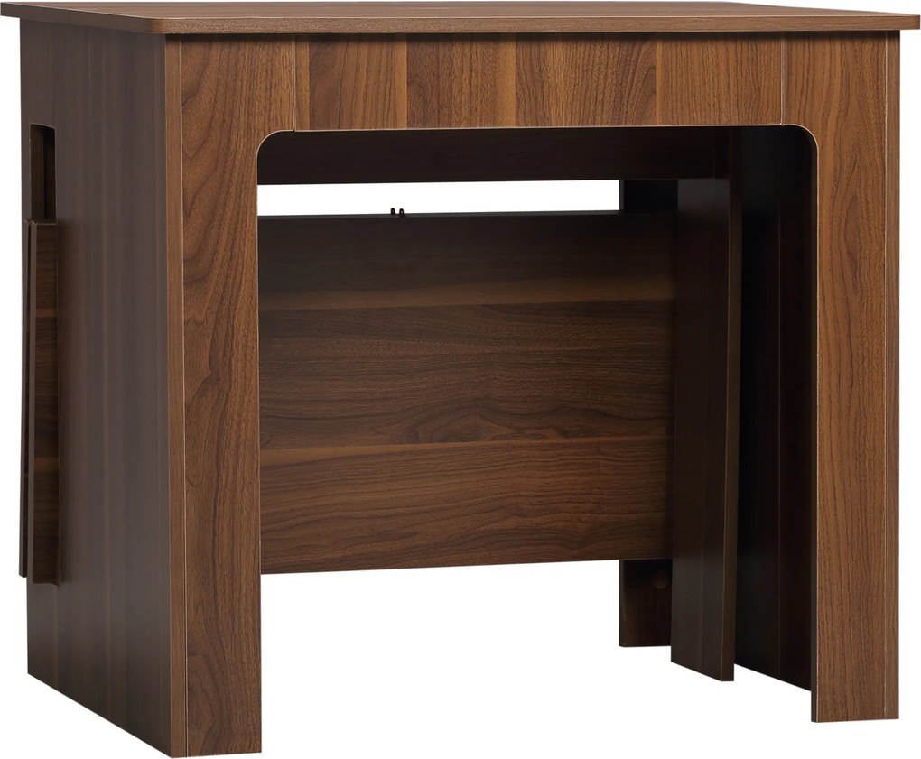 HOMCOM Stół rozkładany do jadalni nowoczesny stół kuchenny 180x85x75 cm kolor brązowy | Aosom PL
