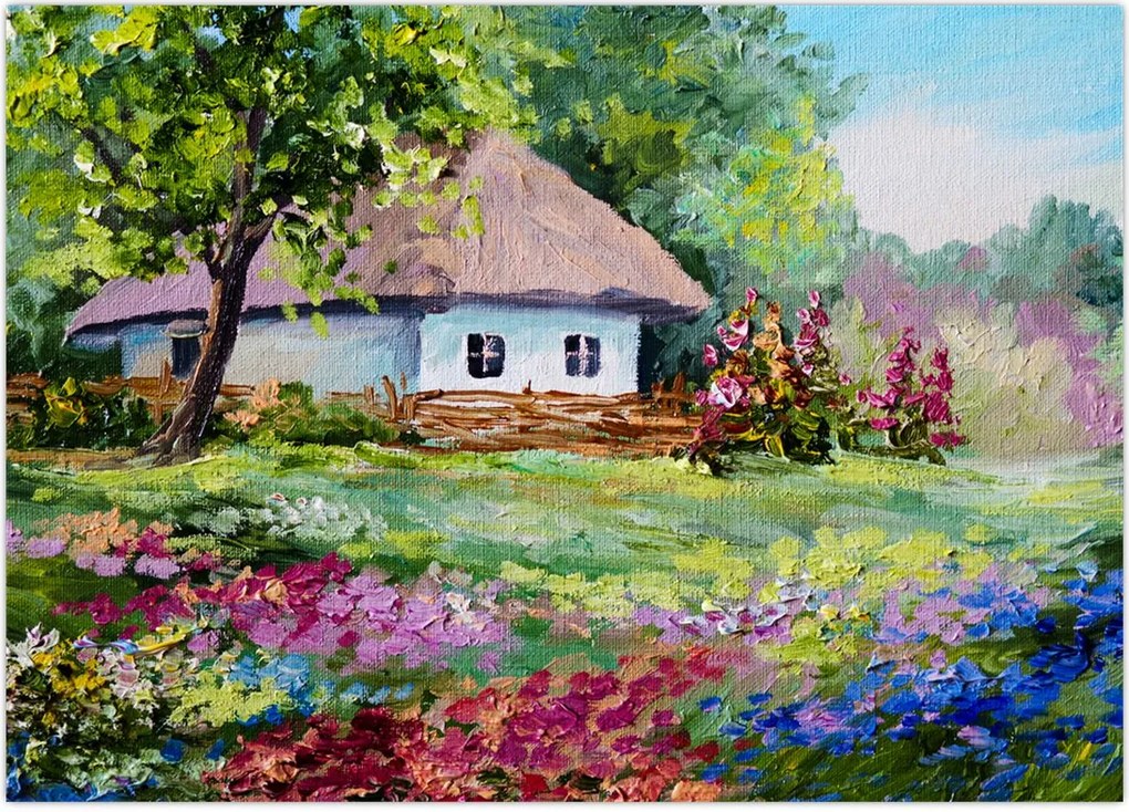 Obraz - Domek (70x50 cm)