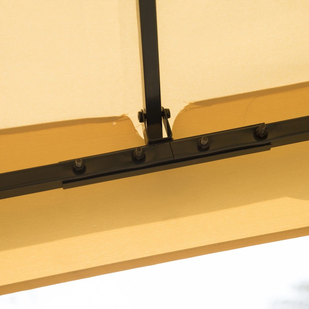 Luksusowy Pawilon Ogrodowy 3x3m Namiot Imprezowy Pagoda Festyn Stylowa Konstrukcja | Aosom PL