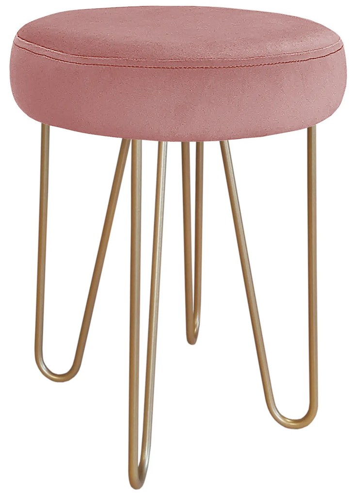 Taboret Venus HAIRPIN noga złota MG58