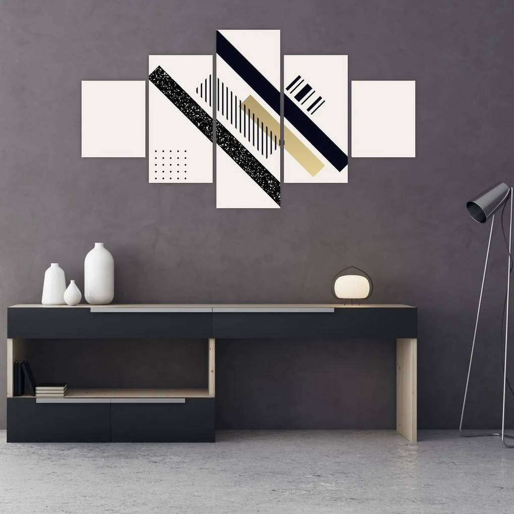 Obraz - Kształty geometryczne N⁰5 (125x70 cm)