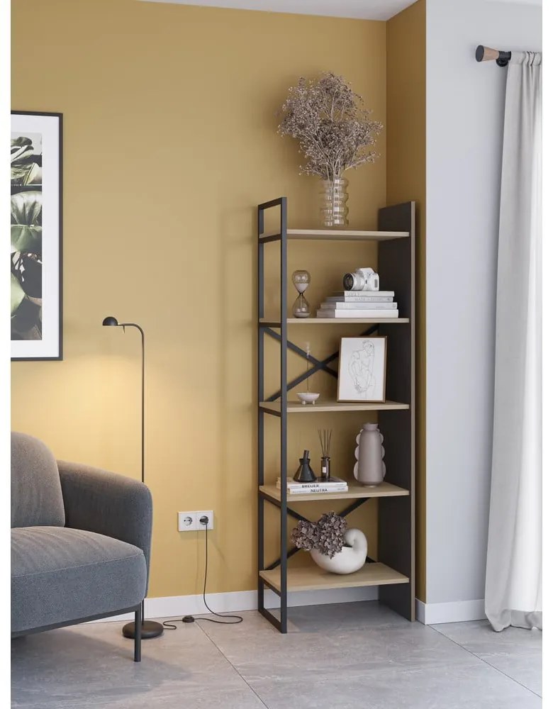 Regał w dekorze dębu 58x175 cm Ara – Marckeric
