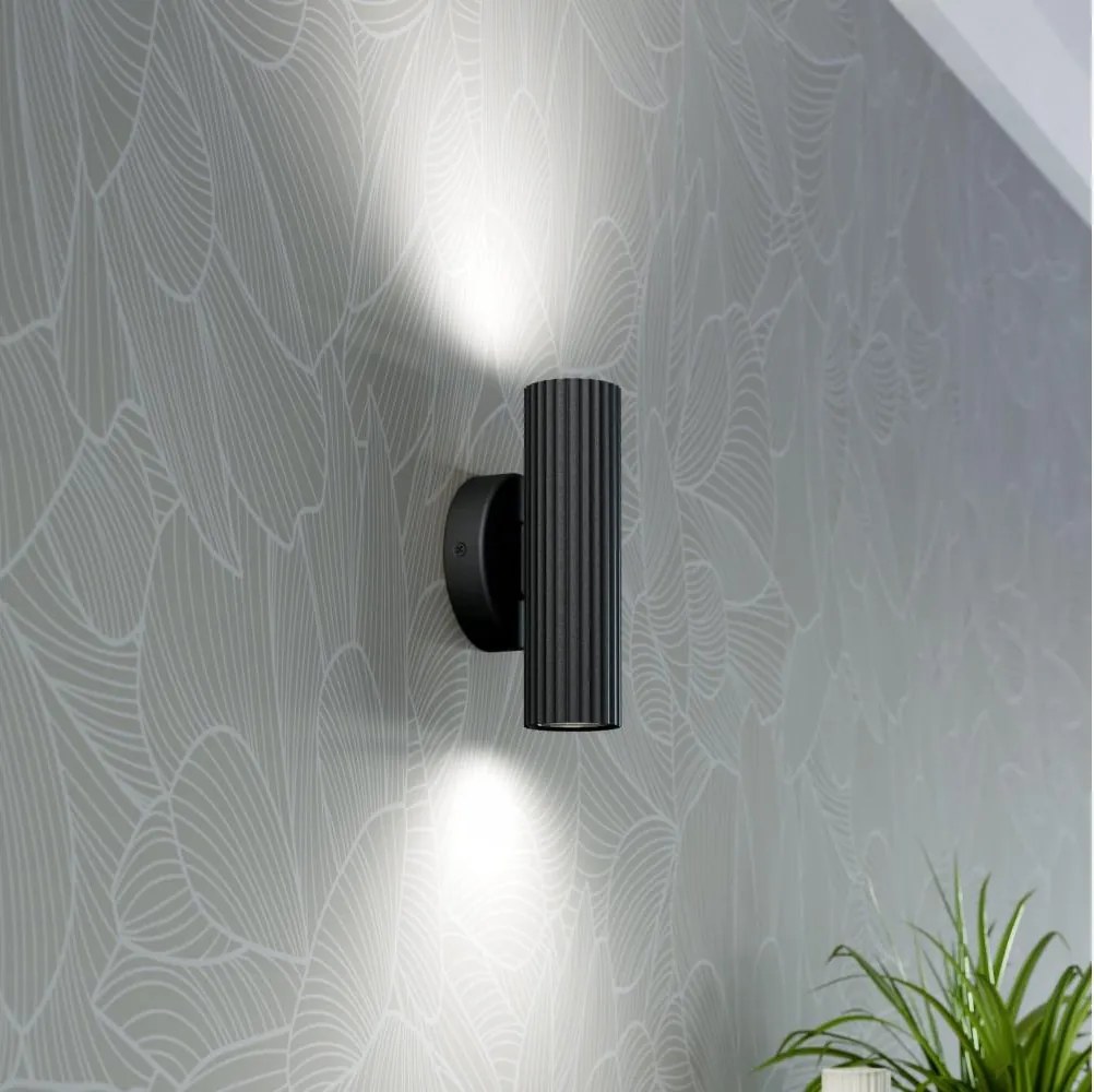 Eglo 902032 - Kinkiet PORTILLO 2xGU10/5W/230V czarny