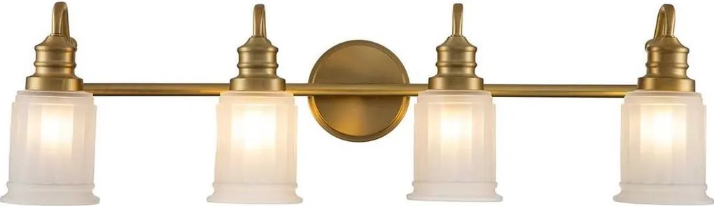 Quoizel QZ-SWELL4-BB-BATH-LED Kinkiet łazienkowy SWELL 4xG9/3W/230V IP44 złoty