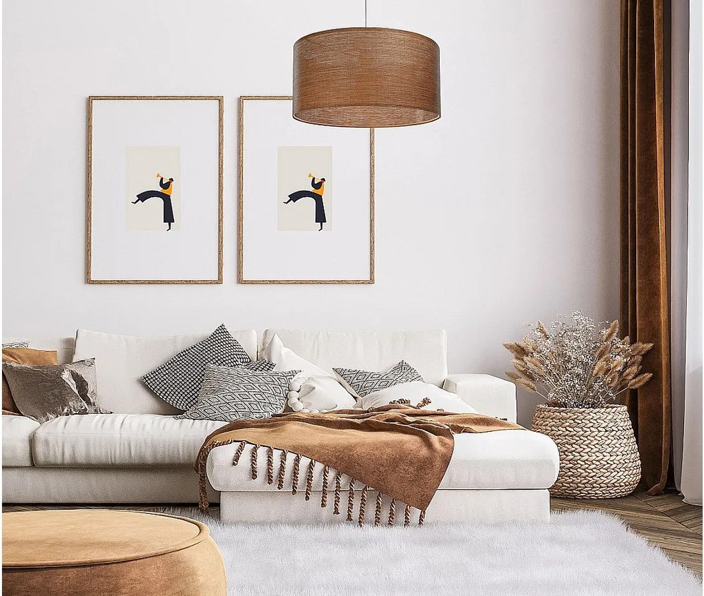 Lampa wisząca NATURAL GRAIN 50 jasnobrązowa