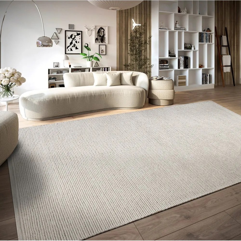 Biały wełniany dywan tkany ręcznie 80x150 cm Francois – Villeroy&amp;Boch
