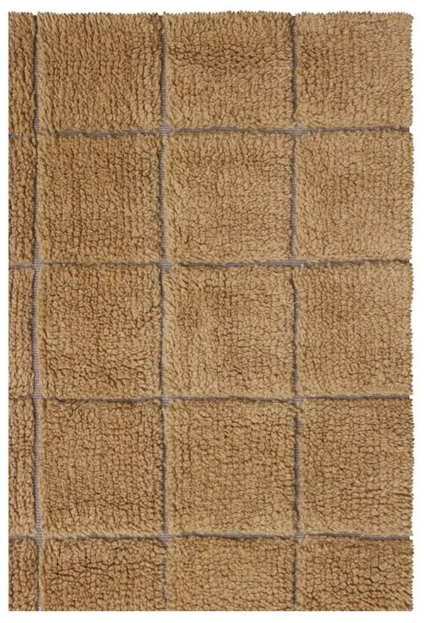 Wełniany dywan tkany ręcznie w kolorze ochry 170x240 cm Mosaic Ochre – Lorena Canals