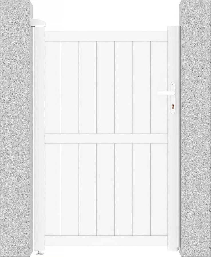 Brama aluminiowa "Lola" - 101.2 x 155.9 cm - Biała