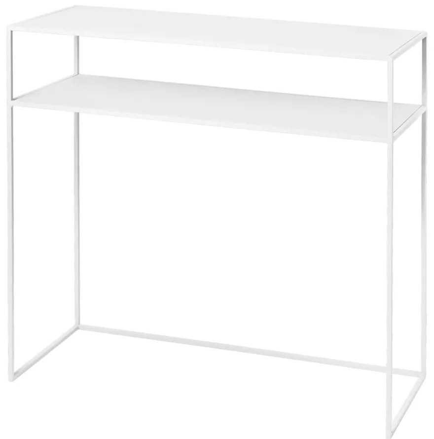 Biała metalowa konsola 35x85 cm Fera – Blomus