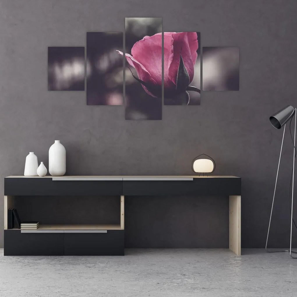 Obraz - Detal kwiatu róży (125x70 cm)