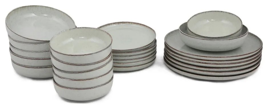 Porcelanowy zestaw talerzy 24 szt. dla 6 osób Pearl – Kütahya Porselen