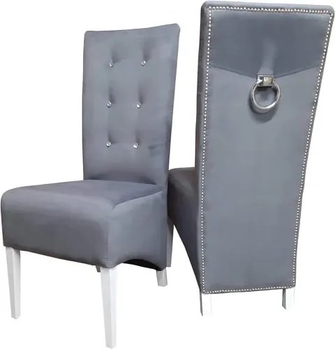 Krzesło nowoczesne do jadalni pikowane oparcie wygodne siedzisko