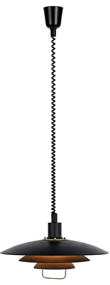 Czarna lampa wisząca Markslöjd Kikrenes, ø 48 cm