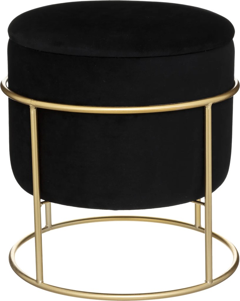 Pufa ze schowkiem ELIANE, okrągła