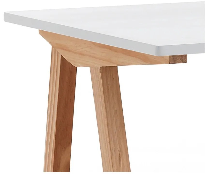 Biurko z białym blatem 60x120 cm Mak – Tomasucci