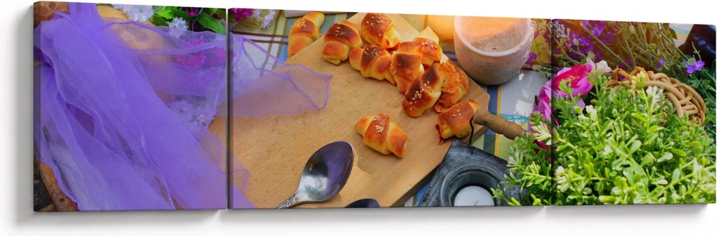Obraz - letni piknik (170x50 cm)