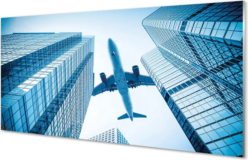 Panel nad Blat Kuchenny Samolot nad Budynkami