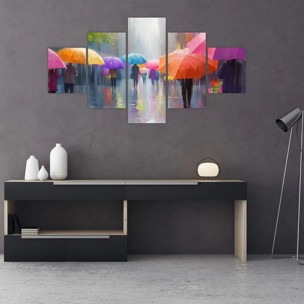 Obraz - Deszczowy dzień (125x70 cm)
